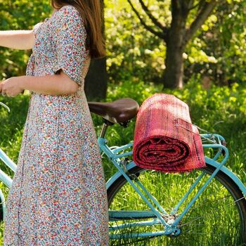 Red Spice Pattern Out Door Rug, 2 of 6