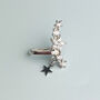 Sterling Silver Sparkly Star Ear Cuff, thumbnail 1 of 5