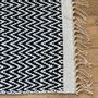 Eco Cotton Rug With Zig Zag Weave In Various Colours, thumbnail 6 of 6