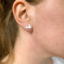Sterling Silver Shooting Stars Stud Earrings, thumbnail 2 of 8