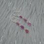 Ruby Earrings Dangle Drop, thumbnail 4 of 8