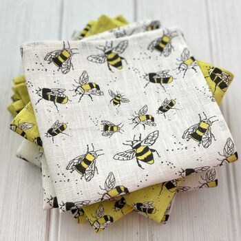 Buzzy Bee Linen Napkins, 6 of 9