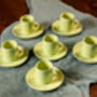 Set Of Six Porcelain Espresso Cup And Saucer Yellow, thumbnail 3 of 7