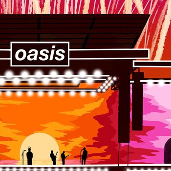 Oasis Mania Customisable Tour Date And Location Art Print / Oasis Live 25 Wall Art / Oasis Worldwide Tour Memorabilia, 2 of 3