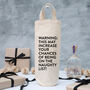 Funny Christmas Bottle Gift Bag 'Naughty List', thumbnail 2 of 3