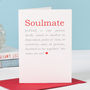 Soulmate Definition Anniversary Valentine's Card, thumbnail 7 of 8