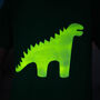 Dinosaur Glow In The Dark Interactive Kids T Shirt, thumbnail 3 of 9