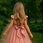 Helena In Dusty Rose ~ Luxurious Flower Girl Or Party Dress, thumbnail 4 of 6