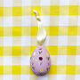 Rose Personalised Hand Painted Ceramic Egg Decoration, thumbnail 3 of 7