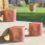 Set Of Three Ceramic Crackle Glaze Planters, thumbnail 3 of 9