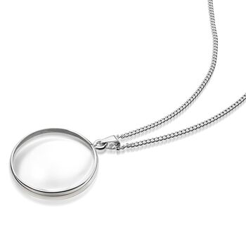 Sterling Silver Magnifying Glass Pendant, 2 of 5