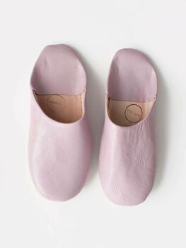 Women's Basic Moroccan Leather Slippers, 11 of 12