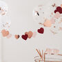 Rose Gold Heart Bunting Valentines Decoration, thumbnail 1 of 3