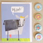 Mini Greetings Card Pack Of 10 Animals, thumbnail 5 of 11