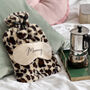 Personalised Leopard Print Hot Water Bottle, thumbnail 1 of 1