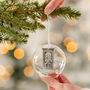 Personalised Family Door Glass Dome Bauble, thumbnail 1 of 4