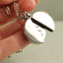 Silver Hidden Message Locket Necklace, thumbnail 6 of 10