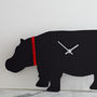 Hippo Clock With Wagging Tail, thumbnail 3 of 4