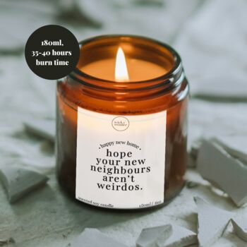 Funny New Home Gift Candle, Moving House Gift, 2 of 11