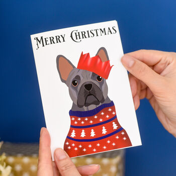 Personalised Party Dog Xmas Card, Lots Of Dog Breeds, 10 of 11