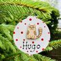 Personalised Pussy Cat Christmas Tree Decoration Bauble, thumbnail 2 of 2
