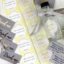 Silver Grey And Gold Label Pack For Diy Wedding Favours, thumbnail 1 of 3