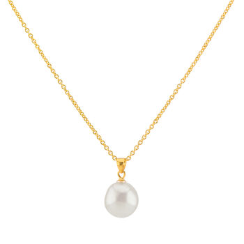 Triora Baroque Pearl And Gold Plated Or Silver Pendant, 4 of 5