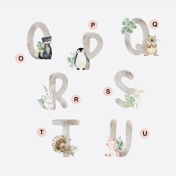 Personalised Animal Alphabet Initial Daughter Birthday Card *A Z Options, 4 of 10