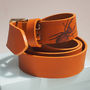 Tan Leather Belt With Engraved Stag Beetle, thumbnail 1 of 7