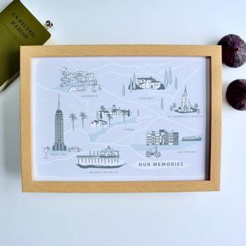 Personalised Travel Adventures Places And Memories Print, 2 of 2