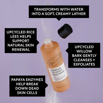 Foaming Powder Face Wash With Upcycled Willow + Papaya, 4 of 9