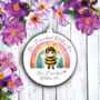 Personalised Cute Child Bee Rainbow Decoration, thumbnail 2 of 2