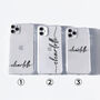 Personalised Name Clear Phone Case, thumbnail 2 of 8