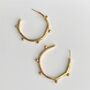 Large Crumpled Dot Hoop Earrings, thumbnail 1 of 4