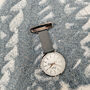 Rose Gold, Grey, Silver, Blue Leather Fob Watch, thumbnail 1 of 5