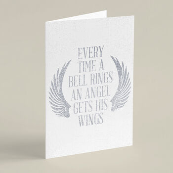 'Angel Wings' It's A Wonderful Life Christmas Card, 5 of 5