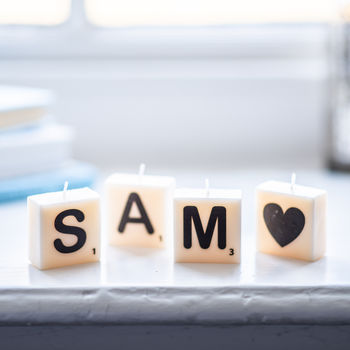 Letter Tile Candles, 2 of 4