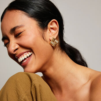Ethel Woven Diamond Stud Earrings, 2 of 4