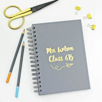 Personalised Teacher's Foiled Notebook, 11 of 11