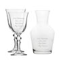 Personalised Crystal Jasmine Wine Glass Carafe Set, thumbnail 1 of 3