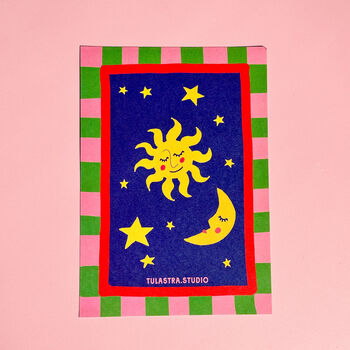 Illustrated Celestial Christmas Bauble Garland, 4 of 11
