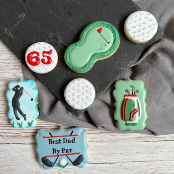 Personalised Biscuit Gift Box For Golfers, 3 of 9