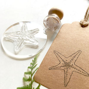 Starfish Clear Rubber Stamp