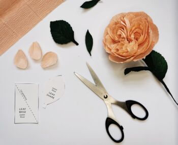 Paper Flower Craft Kit: Juliet Rose, 7 of 7