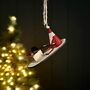 Sitting Santa On A Paddle Board Hanging Decoration, thumbnail 2 of 2