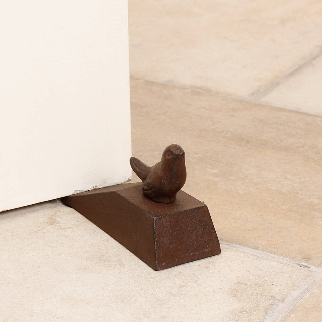 Cast Iron Vintage Bird Door Stop By Dibor