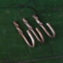 Solid Copper Hooks Hammered Metal Diy Fixing, thumbnail 5 of 10