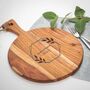 Personalised Round Wooden Serving Board, thumbnail 1 of 3