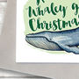 Funny Whale Christmas Card, thumbnail 2 of 6