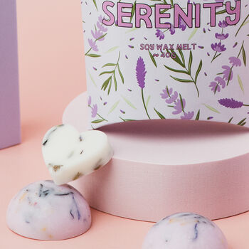 Serenity Lavender Soy Wax Melt Or Snap Bar | Lavender, Juniper Water, Sage, Musk And White Woods, 6 of 7